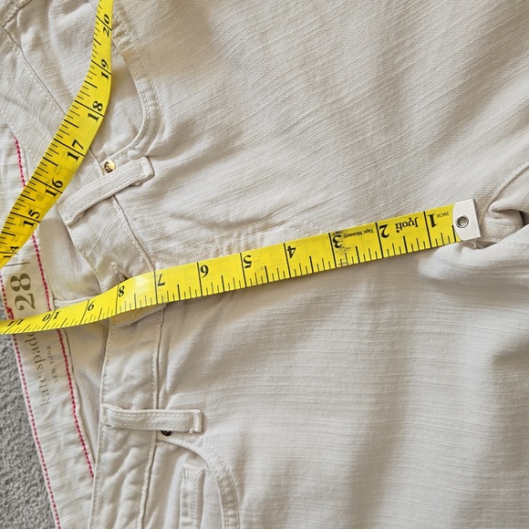 Kate Spade Broome Street Jeans Cream Size 28 - Picture 9 of 13